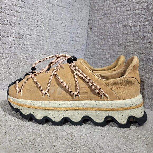 Sorel Kinetic Men's Size 9 Tan Leather Slip-on Athletic Sneakers S6MF215087-253 - Picture 2 of 12